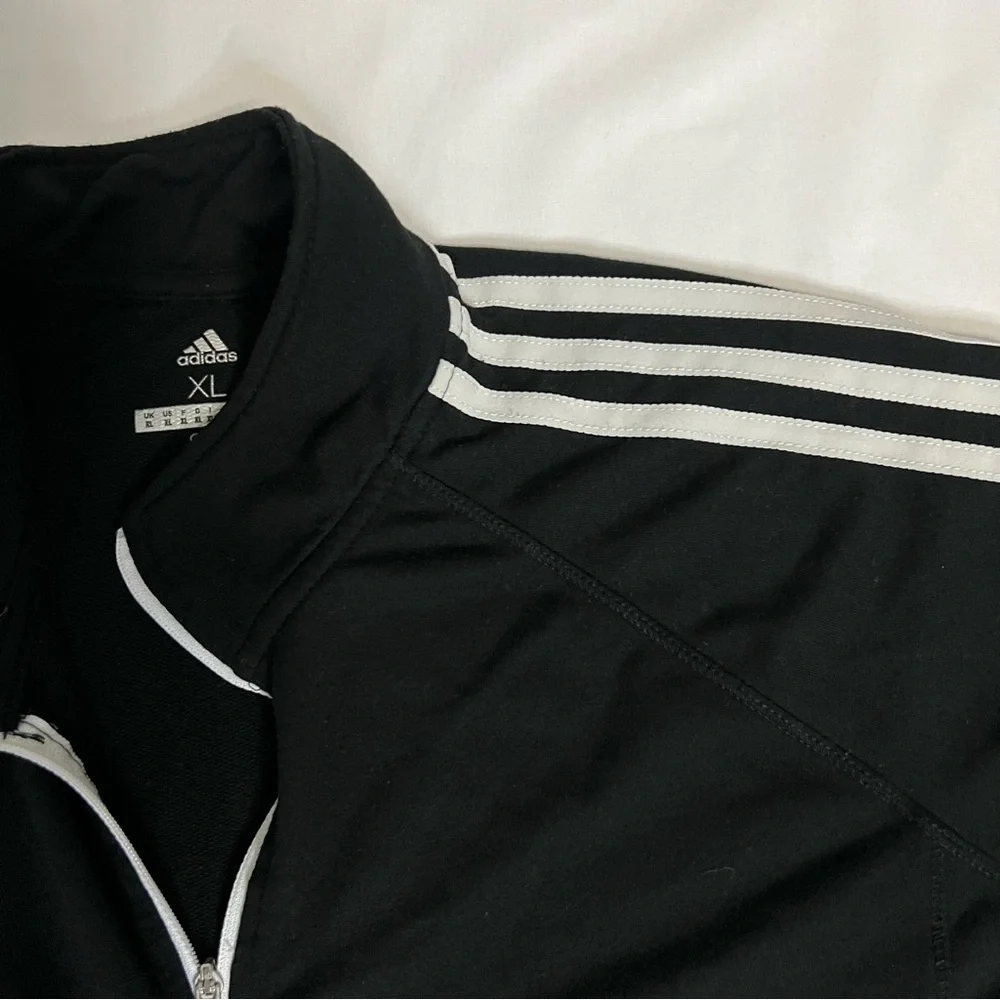 Men’s Adidas Golf 3-Stripes 1/4 ZIP Layering Top, Color Black, Size XL